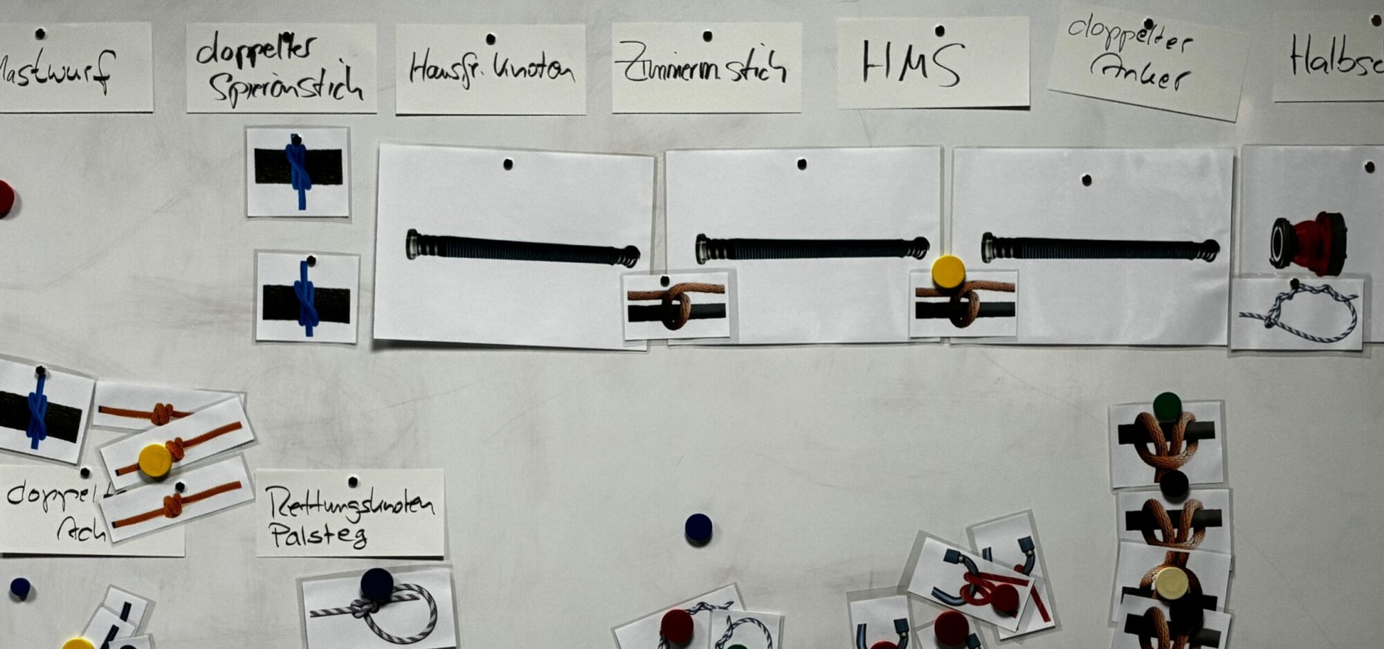 Ausbildung Knoten & Stiche.