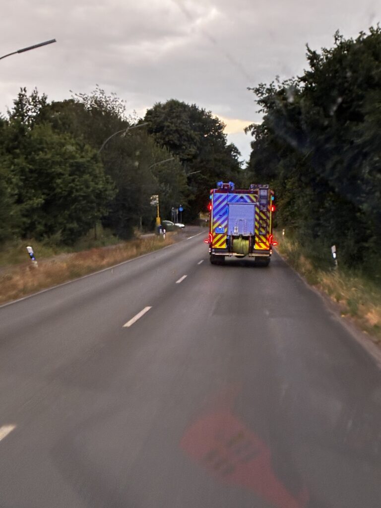 Ausrücken zur Einsatzstelle in Buer.