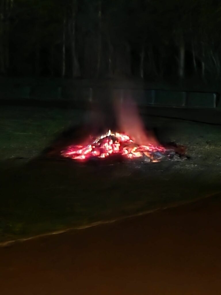 Osterfeuer bei Viktoria Resse.
