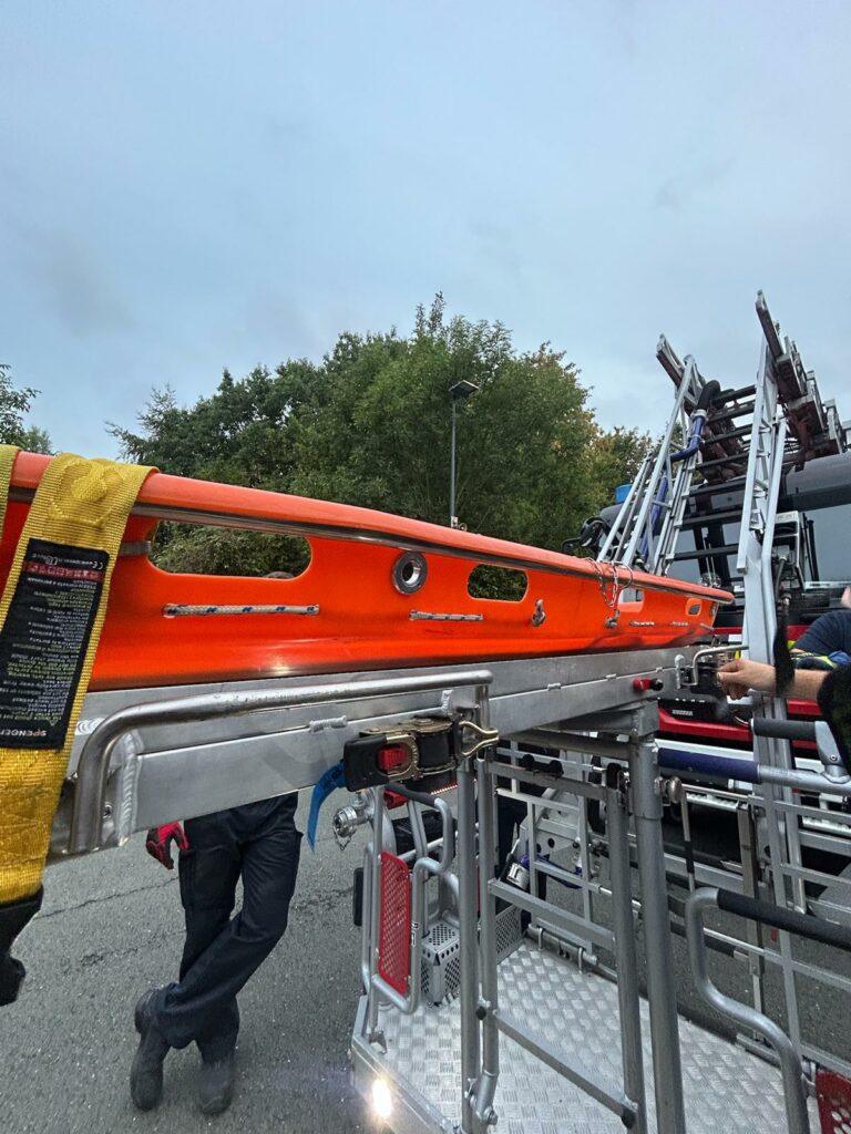Umgerüsteter Rettungskorb